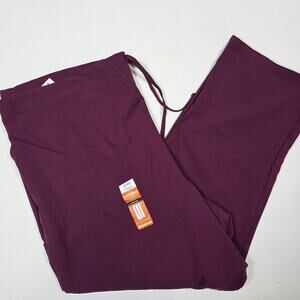 Scrubstar Core Essential Drawstring Stretch Wine Scrub Pants Women's Size 3XL
